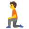 Person Kneeling emoji on Google